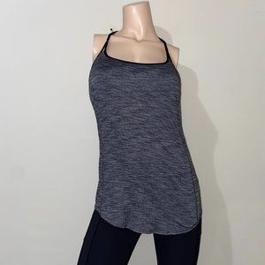 Lululemon Heathered Black Lighten Up Tank - Size 6